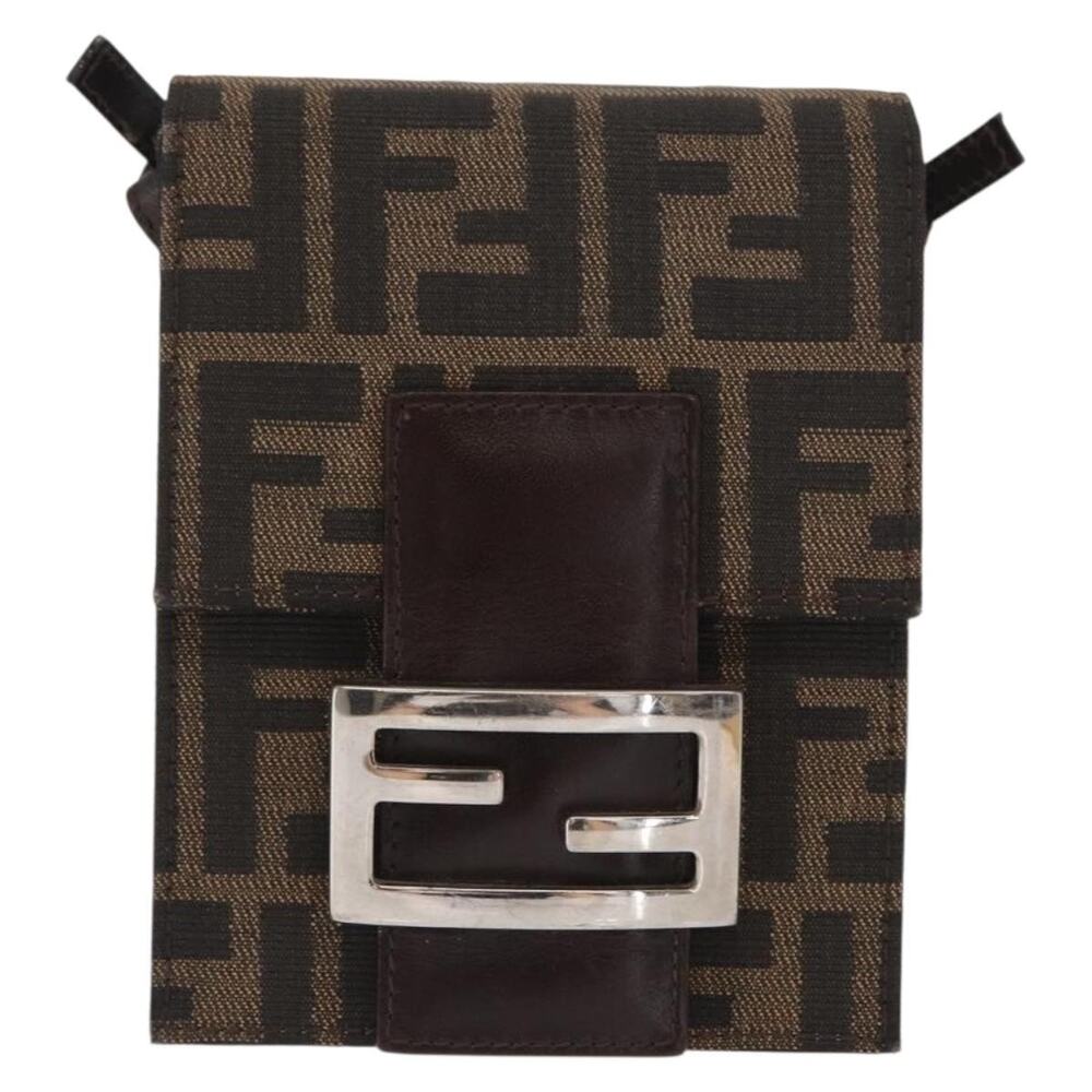 Fendi Zucca Shoulder Bag Black